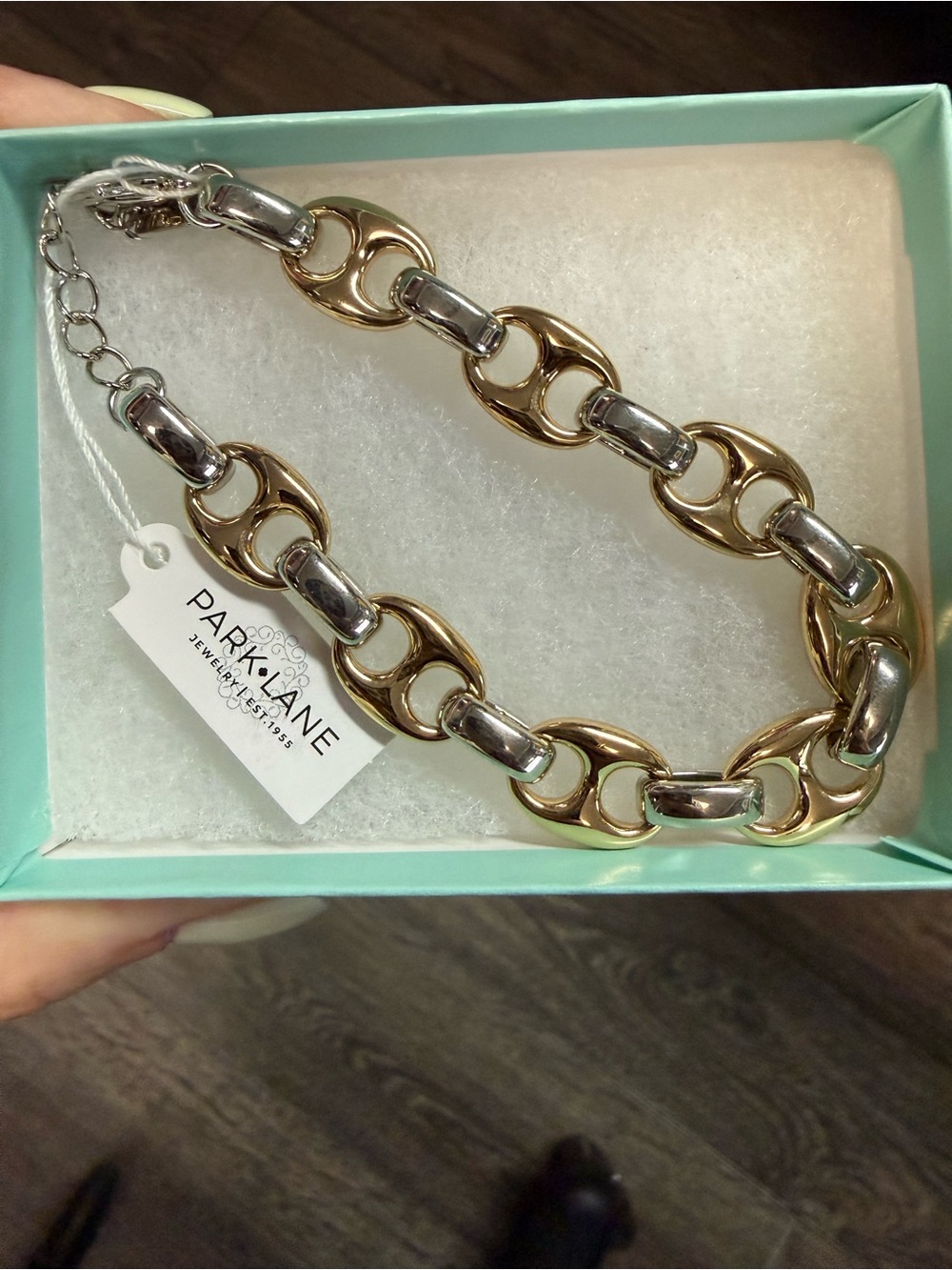 Park Lane Turbo Two-Tone Chunky Link bracelet - Gold & Silver